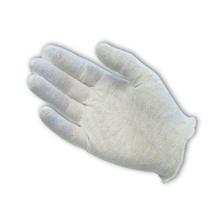 Pip Medium Weight Cotton Lisle Inspection Glove with Overcast Hem Cuff - Ladies', 12PK 97-521H